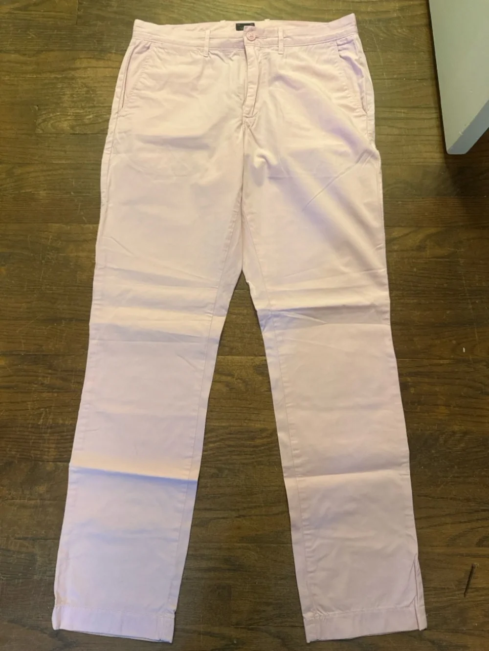 J. Crew Straight Leg Jeans in Soft Pink